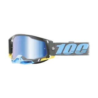 100% Crossbril Racecraft 2 Trinidad - Spiegel Blauw Lens