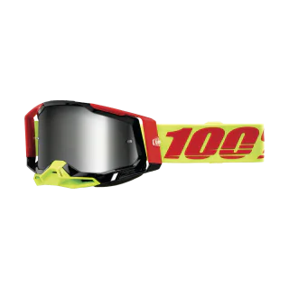 100% Crossbril Racecraft 2 Wiz - Spiegel Zilver Flash Lens
