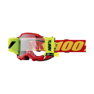100% Crossbril Roll-Off Accuri 2 Forecast Red - Clear Lens