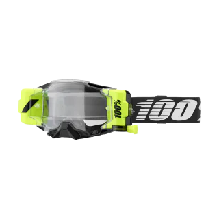 100% Crossbril Roll-Off Armega Forecast Black - Clear Lens