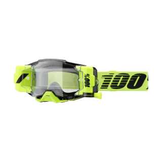 100% Crossbril Roll-Off Armega Forecast Neon Yellow - Clear Lens