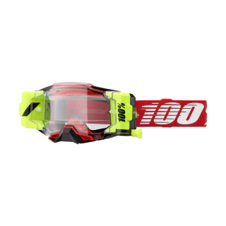 100% Crossbril Roll-Off Armega Forecast Red - Clear Lens