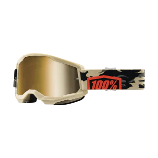 100% Crossbril Strata 2 Kombat - Spiegel True Goud Lens