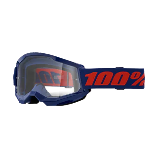 100% Crossbril Strata 2 Navy - Clear Lens