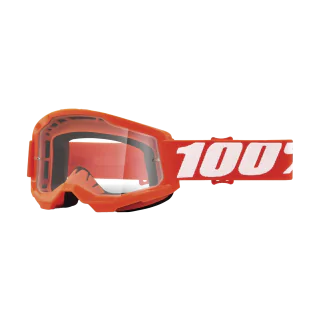 100% Crossbril Strata 2 Orange - Clear Lens
