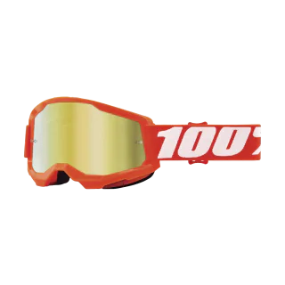 100% Crossbril Strata 2 Orange - Spiegel Goud Lens
