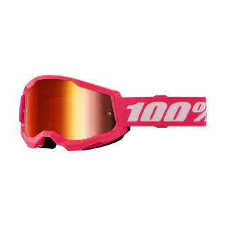 100% Crossbril Strata 2 Pink - Spiegel Rood Lens