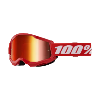 100% Crossbril Strata 2 Red - Spiegel Rood Lens