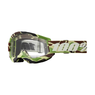 100% Crossbril Strata 2 War Camo - Clear Lens