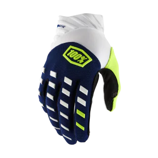 100% Crosshandschoenen Airmatic - Navy / Wit