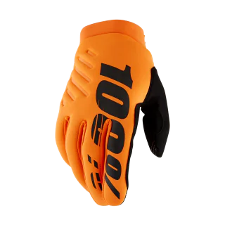 100% Crosshandschoenen Winter Brisker - Fluo Oranje / Zwart