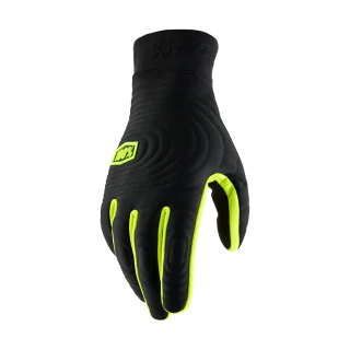 100% Crosshandschoenen Winter Brisker Xtreme - Zwart / Fluo Geel
