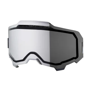 100% Lens ARMEGA / ARMATIC - Injected Dual Vented Spiegel Zilver Flash