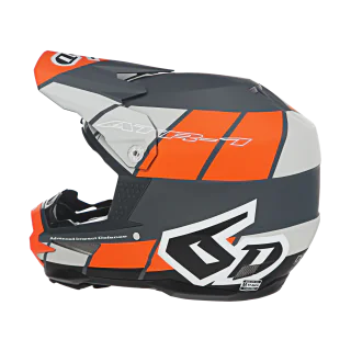6D Crosshelm ATR-1 Shear - Oranje / Grijs / Zwart
