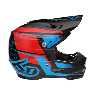 6D Crosshelm ATR-2 Mach - Rood / Zwart / Blauw