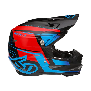 6D Crosshelm ATR-2 Mach - Rood / Zwart / Blauw