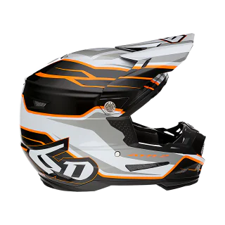 6D Crosshelm ATR-2 Phase - Wit / Oranje