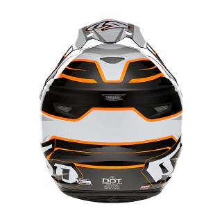 6D Crosshelm ATR-2 Phase - Wit / Oranje