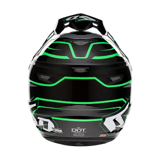 6D Crosshelm ATR-2 Phase - Zwart / Groen