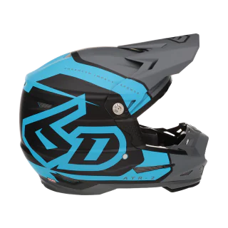 6D Crosshelm ATR-2 Torque - Mat Cyan / Grijs