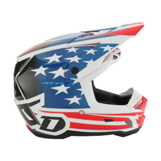 6D Crosshelm ATR-3 Patriot - Rood / Wit / Blauw
