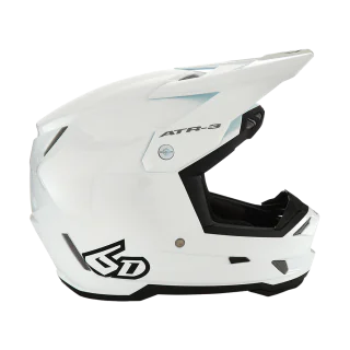 6D Crosshelm ATR-3 Solid - Glans Wit