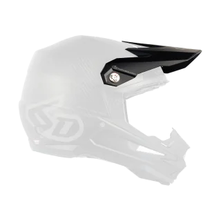 6D Helmklep ATR-1 Phantom Carbon - Mat Zwart