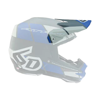6D Helmklep ATR-1 Shear - Blauw / Grijs / Zwart