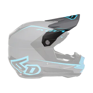 6D Helmklep ATR-1 Stealth - Cyan