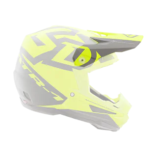 6D Helmklep ATR-1 Switch - Grijs / Neon Geel