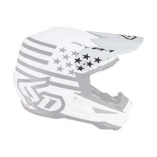 6D Helmklep ATR-1 Tactical - Wit / Zwart