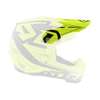 6D Helmklep ATR-2 Aero Mat - Neon Geel