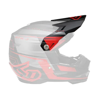 6D Helmklep ATR-2 Mach - Rood