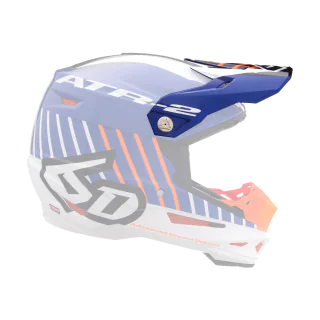 6D Helmklep ATR-2 Motion - Oranje / Blauw