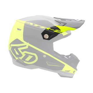 6D Helmklep ATR-2 Shadow - Neon Geel
