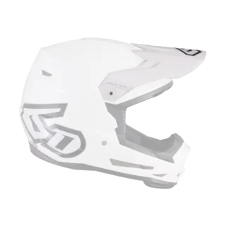 6D Helmklep ATR-2 Solid - Glans Wit