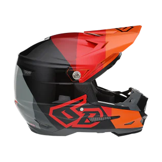 6D Kinder Crosshelm ATR-2Y Range - Rood
