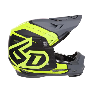 6D Kinder Crosshelm ATR-2Y Torque - Mat Neon / Geel