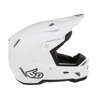 6D Kinder Crosshelm ATR-3Y FIM Solid - Wit