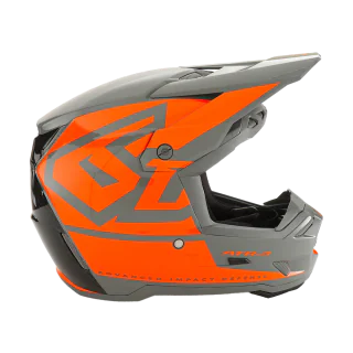 6D Kinder Crosshelm ATR-3Y Hex - Neon Oranje