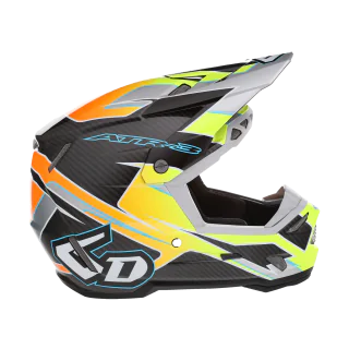 6D Kinder Crosshelm ATR-3Y Reflex - Neon Geel