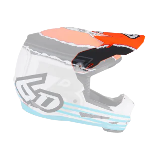 6D Kinder Helmklep ATR-2Y Danger Boy - Oranje / Blauw