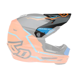 6D Kinder Helmklep ATR-2Y Element - Neon Oranje
