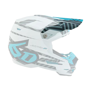 6D Kinder Helmklep ATR-2Y Havoc - Electric Blauw / Wit / Zwart