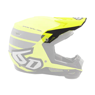 6D Kinder Helmklep ATR-2Y Stripe - Neon Geel / Grijs