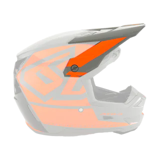 6D Kinder Helmklep ATR-3Y Hex - Neon Oranje