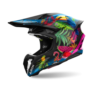 Airoh Crosshelm Twist 3 Amazonia - Glans Multi