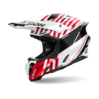 Airoh Crosshelm Twist 3 Thunder - Glans Rood
