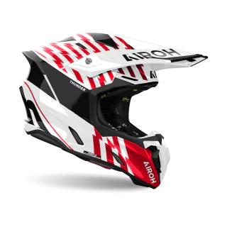 Airoh Crosshelm Twist 3 Thunder - Glans Rood