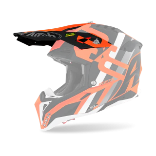 Airoh Helmklep Aviator 3 Rainbow - Mat Fluo Oranje